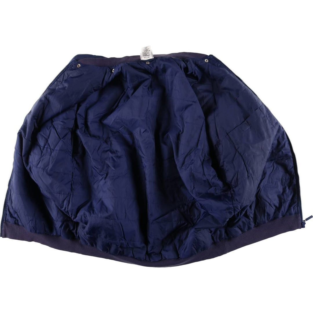 90s-00'S Adidas padded puffer jacket, men's size L Nylon navy blue type Vintage Second Hand