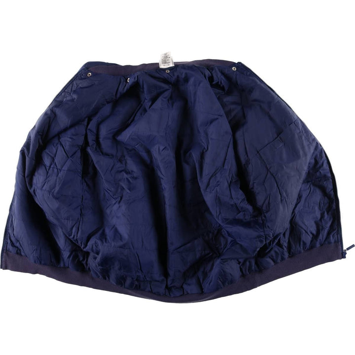 90s-00'S Adidas padded puffer jacket, men's size L Nylon navy blue type Vintage Second Hand