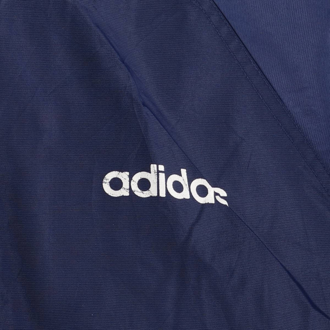 90s-00'S Adidas padded puffer jacket, men's size L Nylon navy blue type Vintage Second Hand