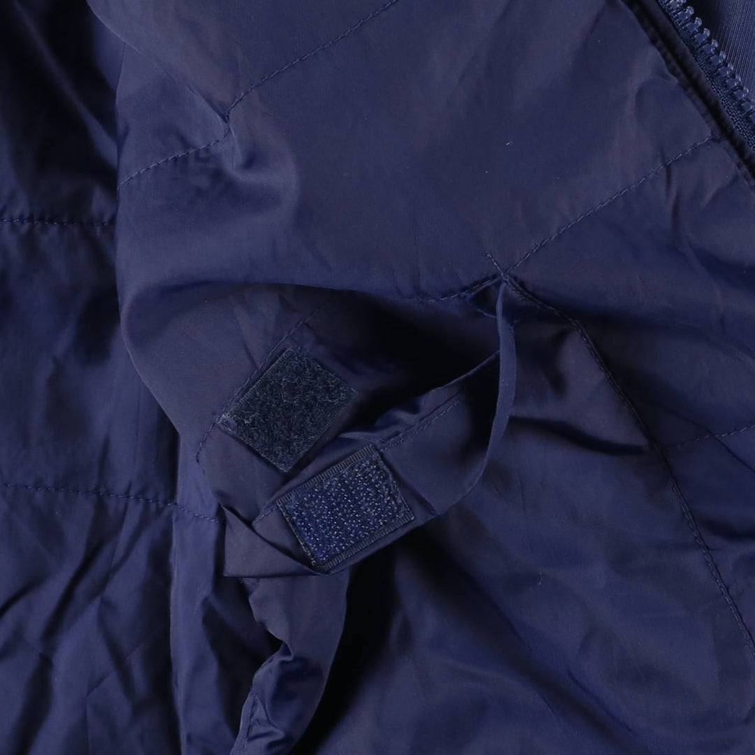 90s-00'S Adidas padded puffer jacket, men's size L Nylon navy blue type Vintage Second Hand