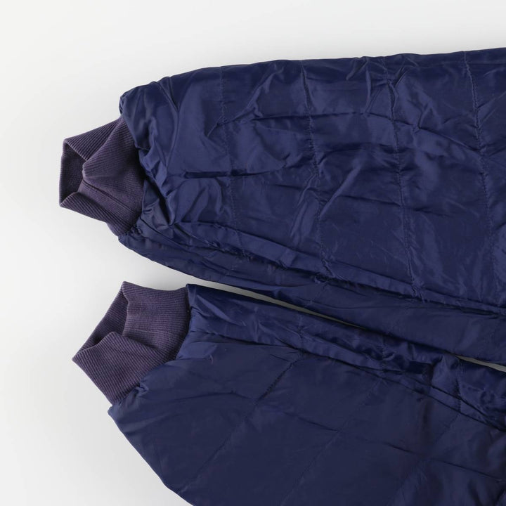 90s-00'S Adidas padded puffer jacket, men's size L Nylon navy blue type Vintage Second Hand