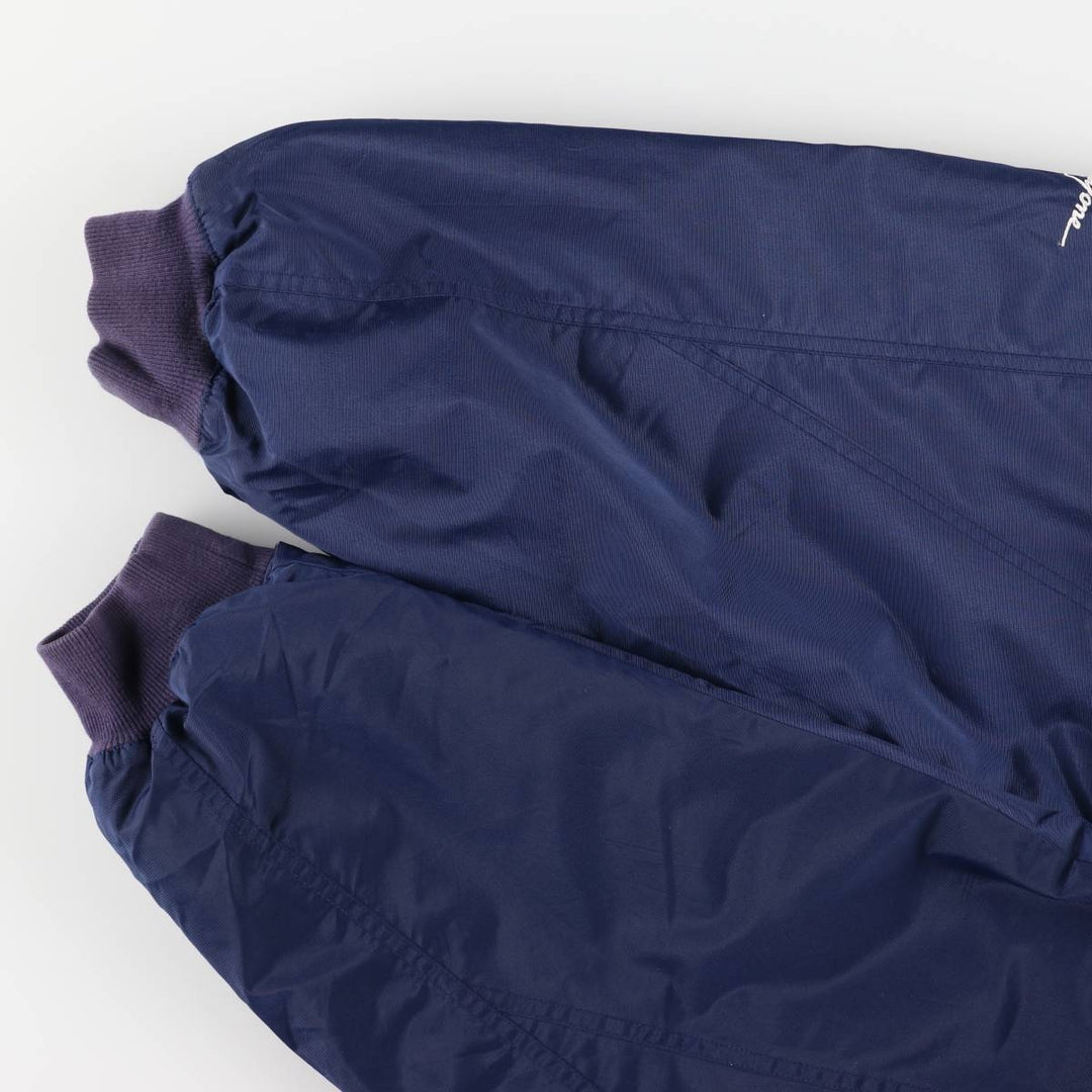 90s-00'S Adidas padded puffer jacket, men's size L Nylon navy blue type Vintage Second Hand