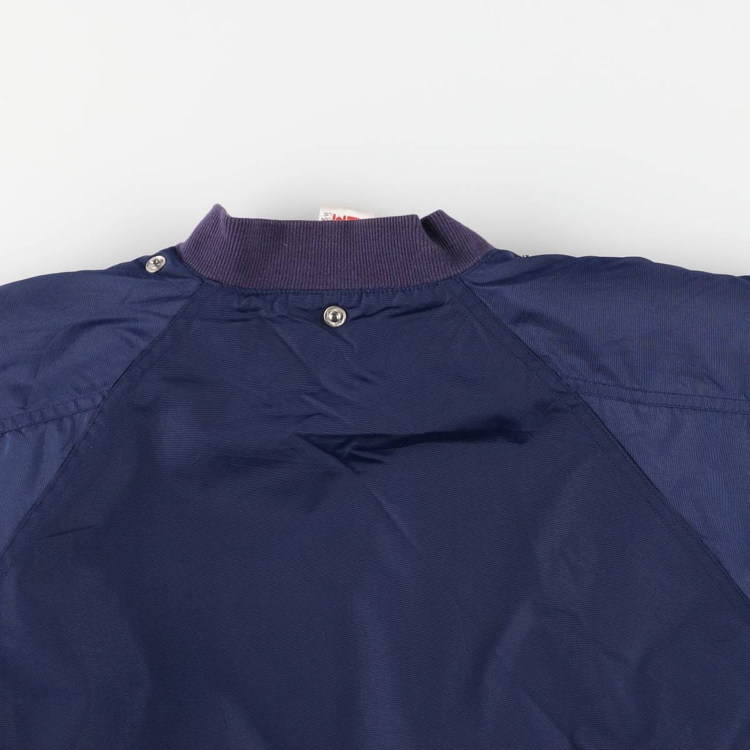 90s-00'S Adidas padded puffer jacket, men's size L Nylon navy blue type Vintage Second Hand