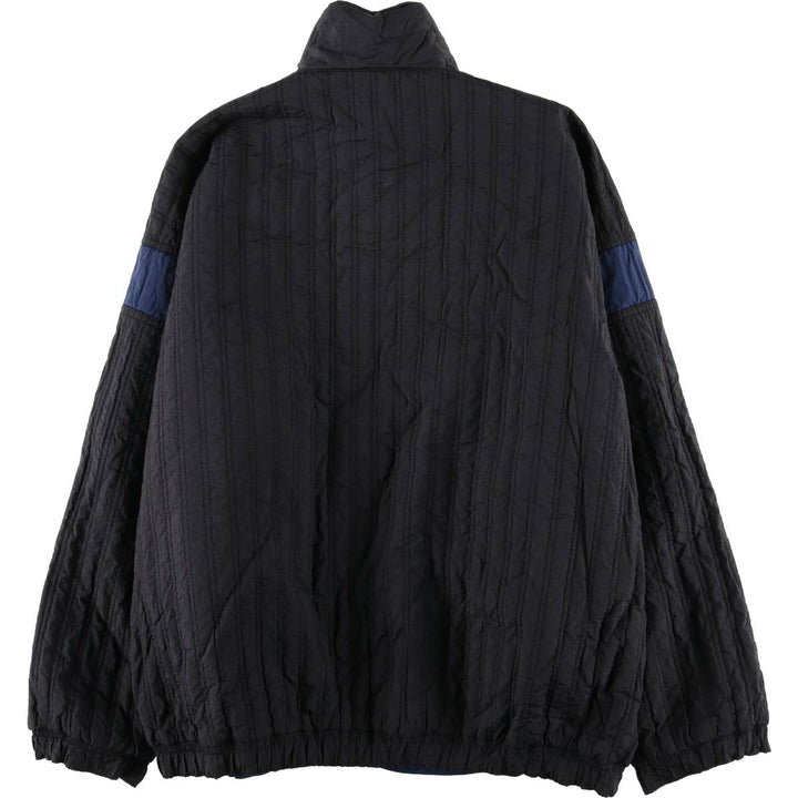 90'S Nike reversible puffer jacket with back logo, men's size L, vintage Nylon Navy blue Vintage Second Hand