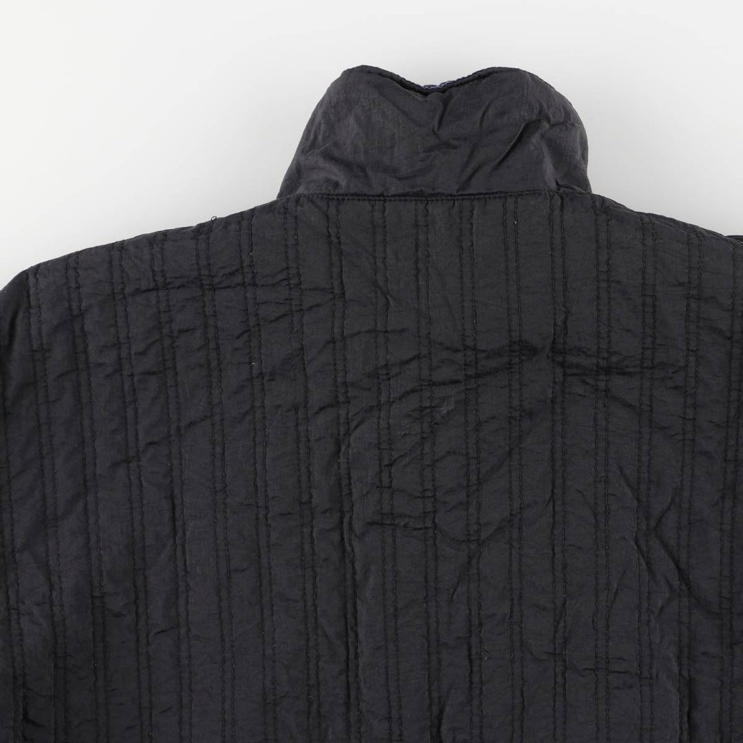 90'S Nike reversible puffer jacket with back logo, men's size L, vintage Nylon Navy blue Vintage Second Hand