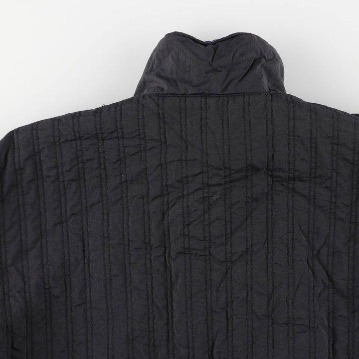 90'S Nike reversible puffer jacket with back logo, men's size L, vintage Nylon Navy blue Vintage Second Hand