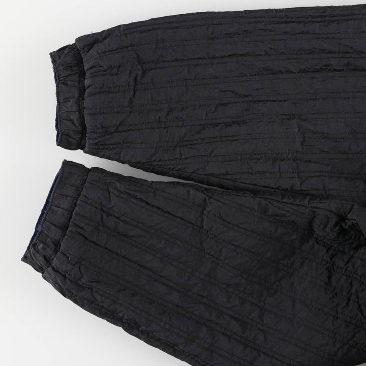 90'S Nike reversible puffer jacket with back logo, men's size L, vintage Nylon Navy blue Vintage Second Hand