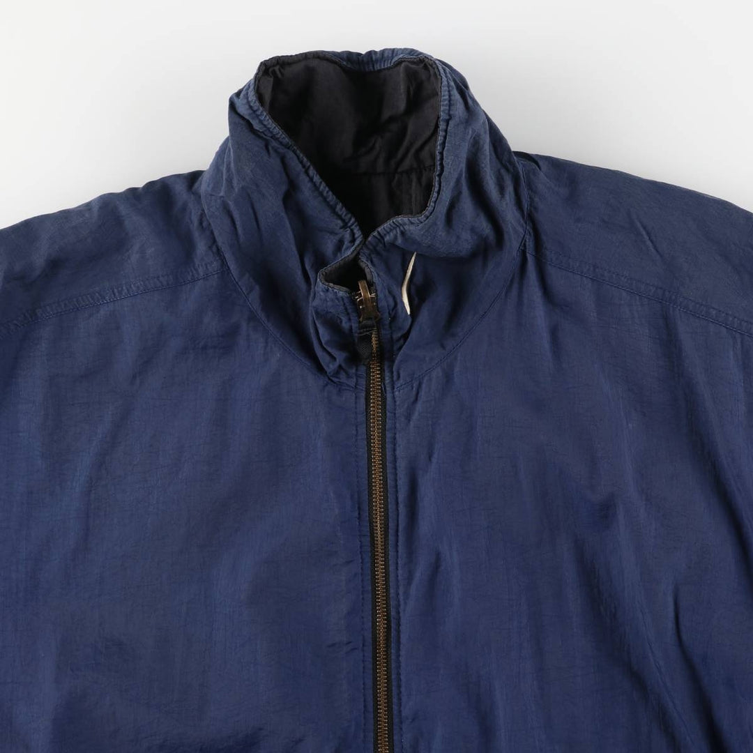 90'S Nike reversible puffer jacket with back logo, men's size L, vintage Nylon Navy blue Vintage Second Hand