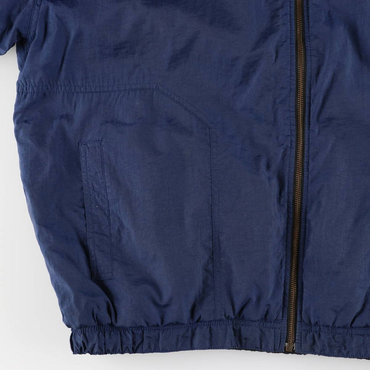 90'S Nike reversible puffer jacket with back logo, men's size L, vintage Nylon Navy blue Vintage Second Hand