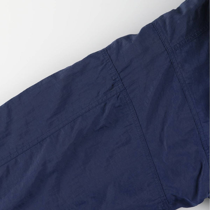 90'S Nike reversible puffer jacket with back logo, men's size L, vintage Nylon Navy blue Vintage Second Hand