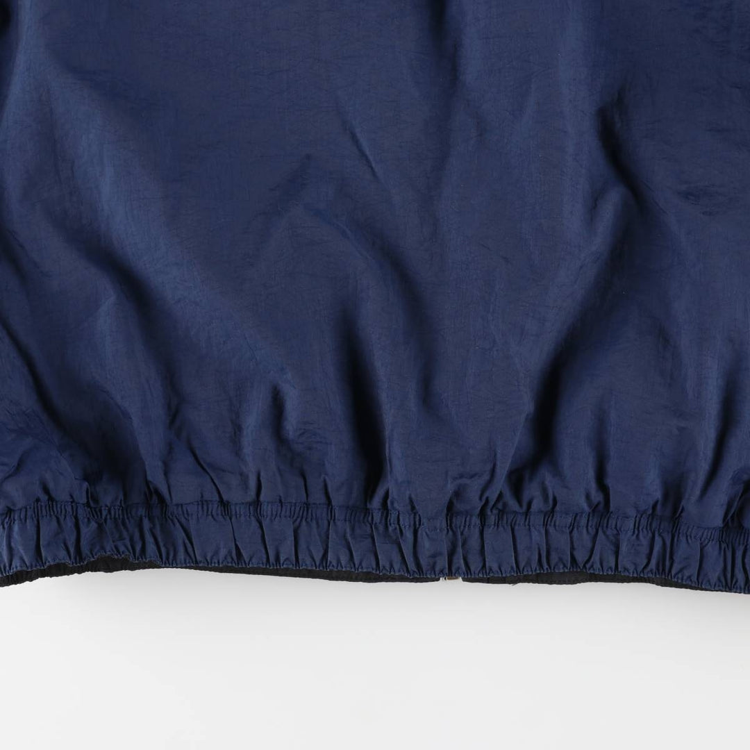 90'S Nike reversible puffer jacket with back logo, men's size L, vintage Nylon Navy blue Vintage Second Hand