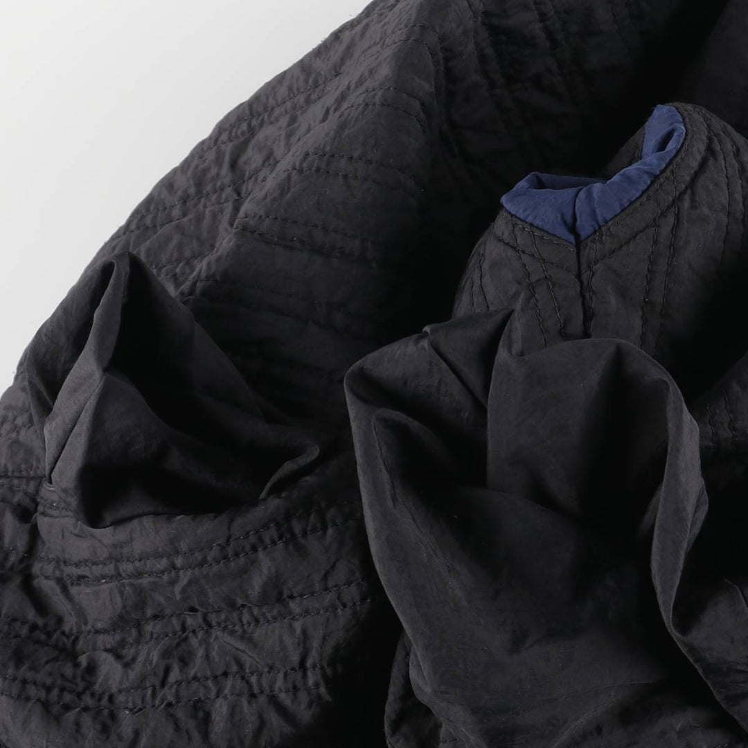 90'S Nike reversible puffer jacket with back logo, men's size L, vintage Nylon Navy blue Vintage Second Hand