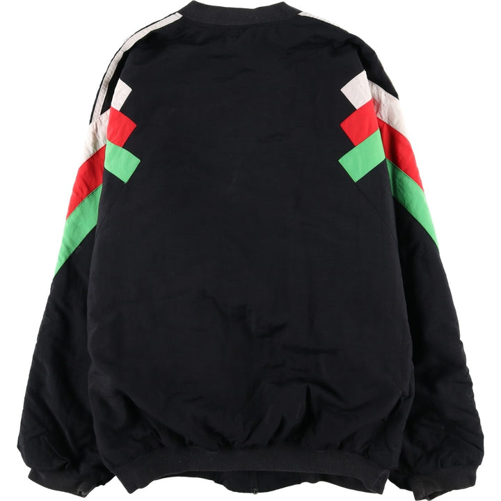 Vintage 80s-90'S Adidas padded puffer jacket, men's size L polyester black type Vintage Second Hand