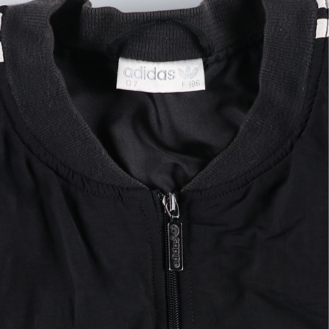 Vintage 80s-90'S Adidas padded puffer jacket, men's size L polyester black type Vintage Second Hand