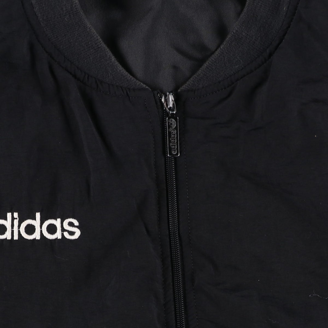 Vintage 80s-90'S Adidas padded puffer jacket, men's size L polyester black type Vintage Second Hand
