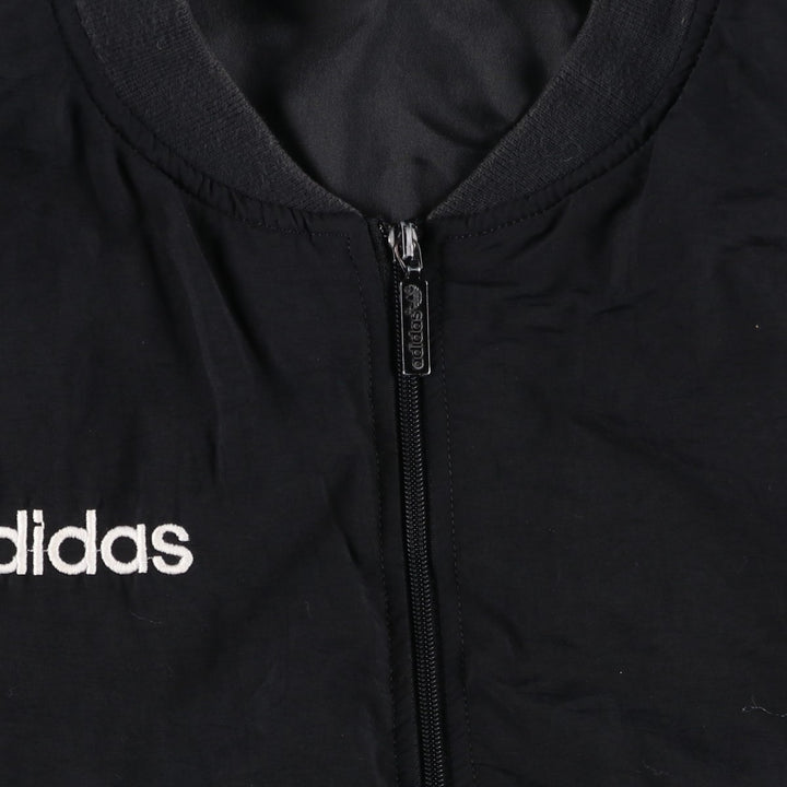 Vintage 80s-90'S Adidas padded puffer jacket, men's size L polyester black type Vintage Second Hand