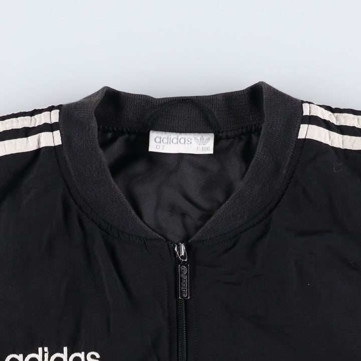 Vintage 80s-90'S Adidas padded puffer jacket, men's size L polyester black type Vintage Second Hand