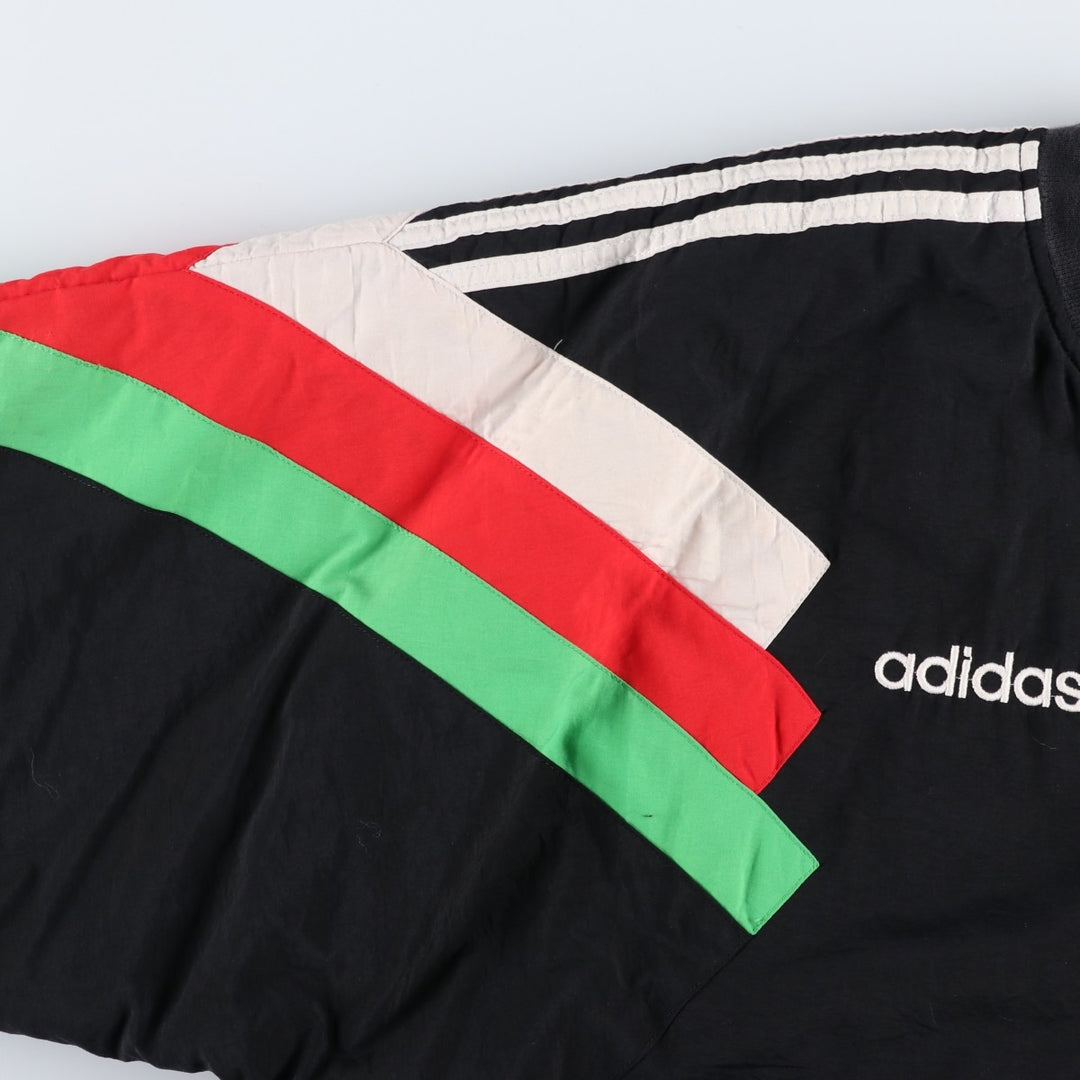 Vintage 80s-90'S Adidas padded puffer jacket, men's size L polyester black type Vintage Second Hand