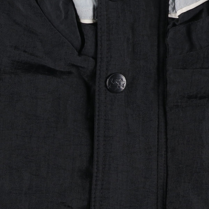 90'S Starter NFL Los Angeles Raiders Padded Puffer Jacket, Men's Size L Nylon black type Vintage Second Hand