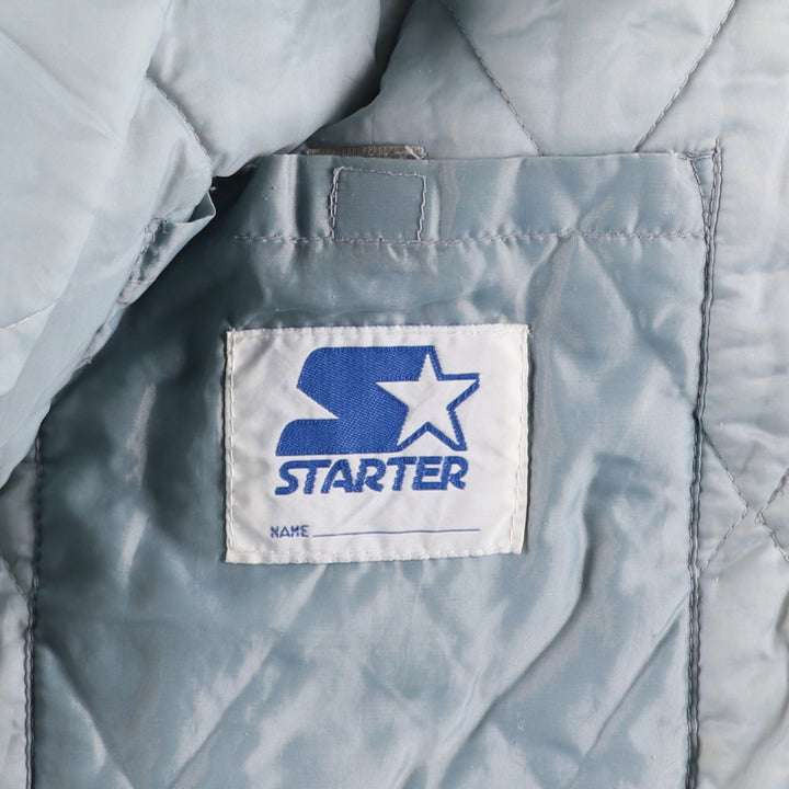 90'S Starter NFL Los Angeles Raiders Padded Puffer Jacket, Men's Size L Nylon black type Vintage Second Hand