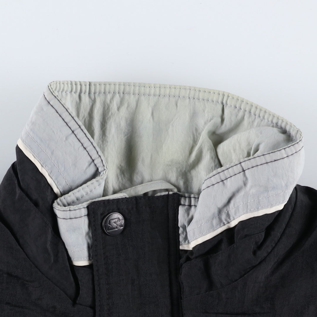 90'S Starter NFL Los Angeles Raiders Padded Puffer Jacket, Men's Size L Nylon black type Vintage Second Hand