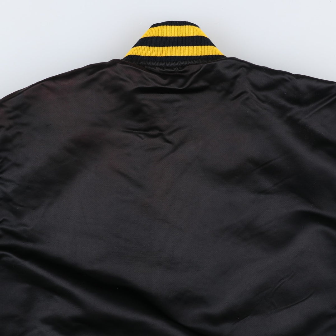 80s-90'S Starter MLB Pittsburgh Pirates Padded Nylon Stadium Jacket, Made in USA, Men's Size L Nylon black type Vintage Second Hand