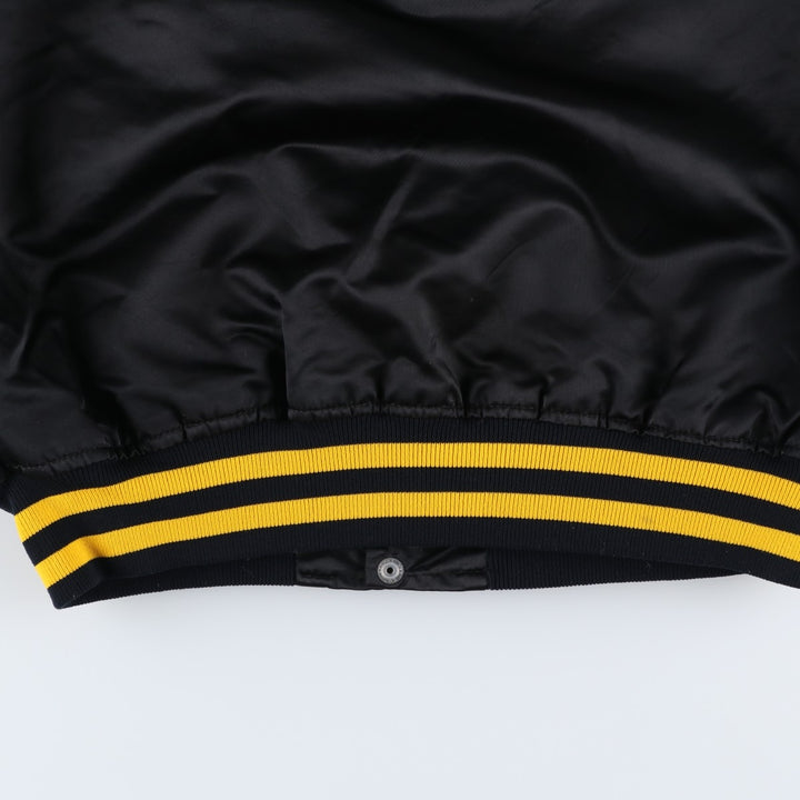 80s-90'S Starter MLB Pittsburgh Pirates Padded Nylon Stadium Jacket, Made in USA, Men's Size L Nylon black type Vintage Second Hand