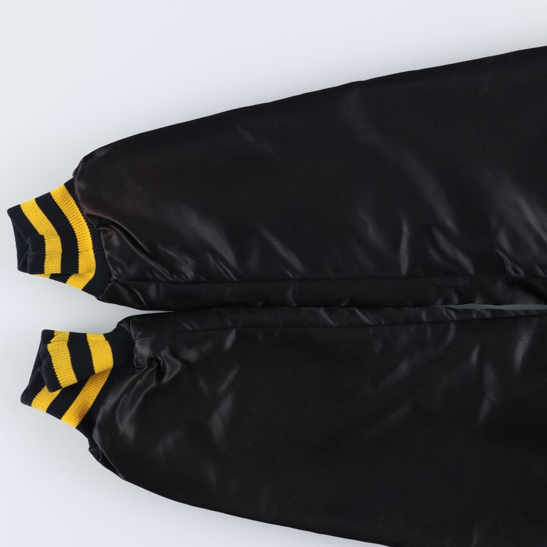 80s-90'S Starter MLB Pittsburgh Pirates Padded Nylon Stadium Jacket, Made in USA, Men's Size L Nylon black type Vintage Second Hand