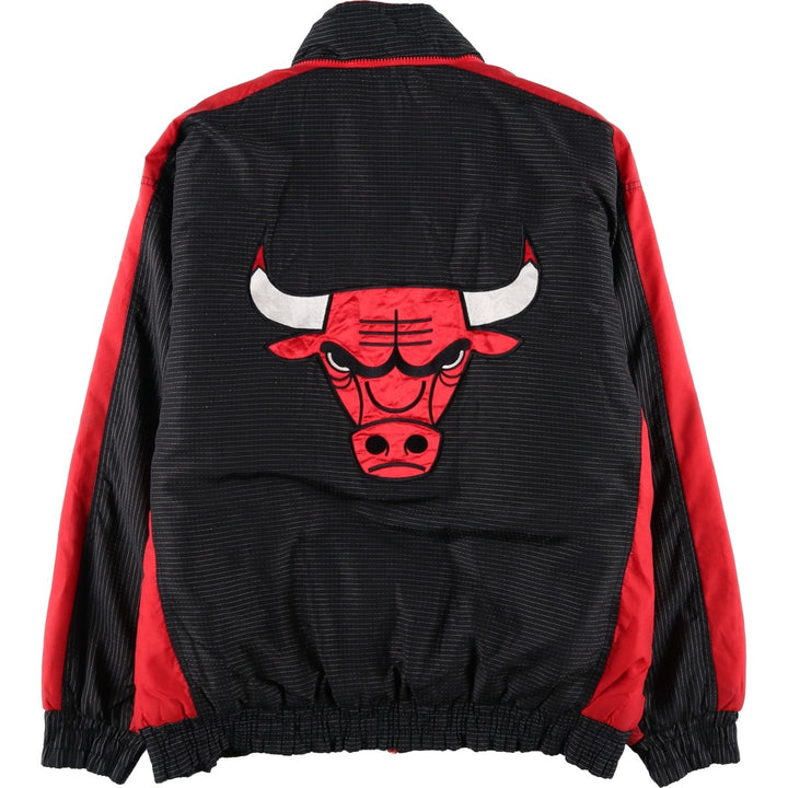 LOGO Athletic NBA Chicago Bulls Padded Puffer Jacket, Men's Size L Nylon red type Vintage Second Hand