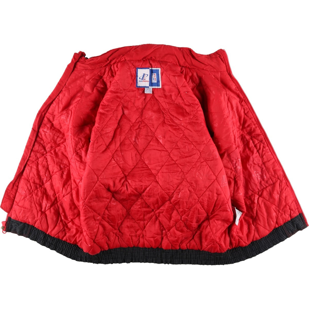 LOGO Athletic NBA Chicago Bulls Padded Puffer Jacket, Men's Size L Nylon red type Vintage Second Hand