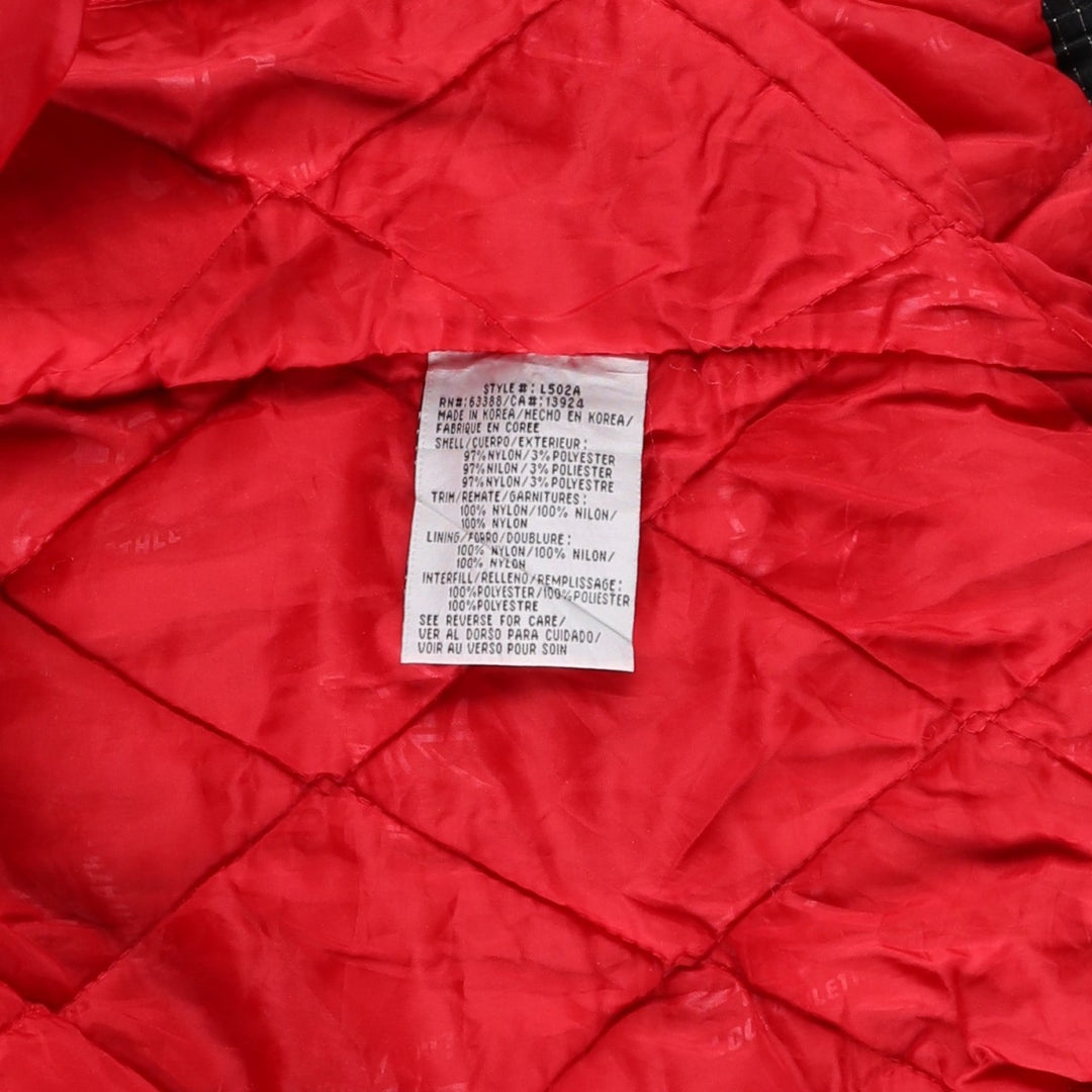 LOGO Athletic NBA Chicago Bulls Padded Puffer Jacket, Men's Size L Nylon red type Vintage Second Hand