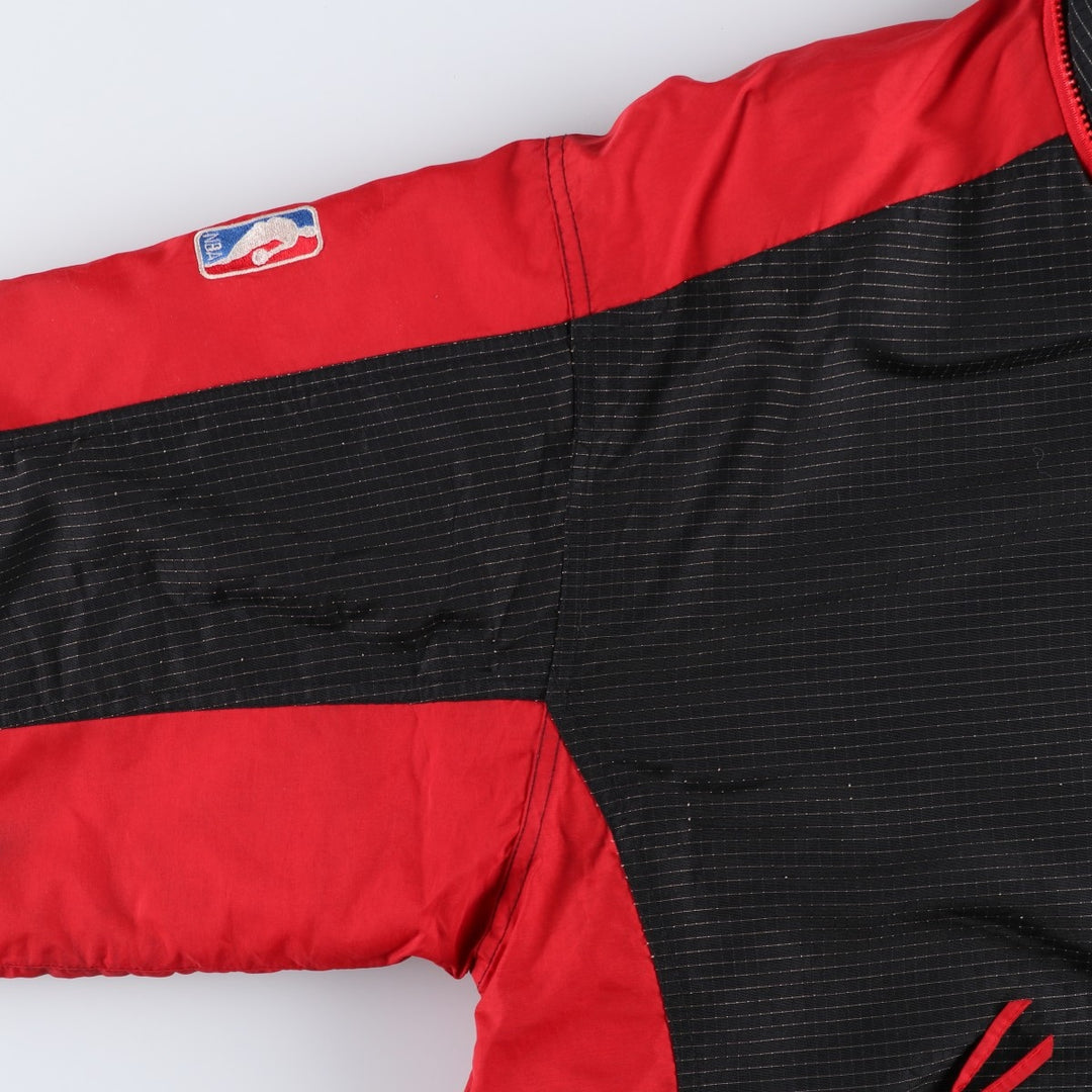 LOGO Athletic NBA Chicago Bulls Padded Puffer Jacket, Men's Size L Nylon red type Vintage Second Hand