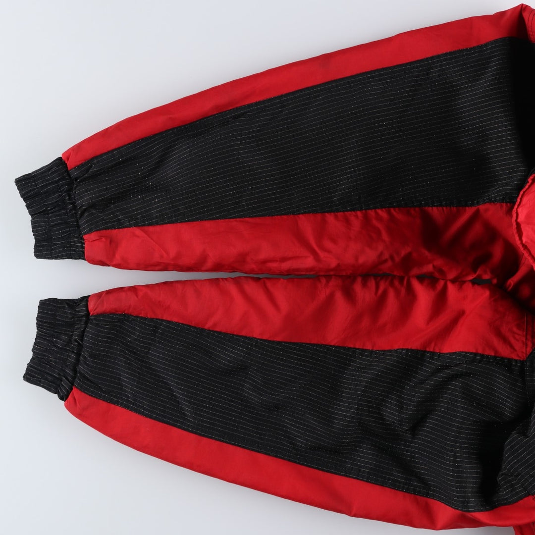 LOGO Athletic NBA Chicago Bulls Padded Puffer Jacket, Men's Size L Nylon red type Vintage Second Hand