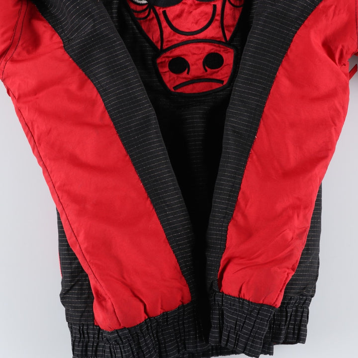 LOGO Athletic NBA Chicago Bulls Padded Puffer Jacket, Men's Size L Nylon red type Vintage Second Hand