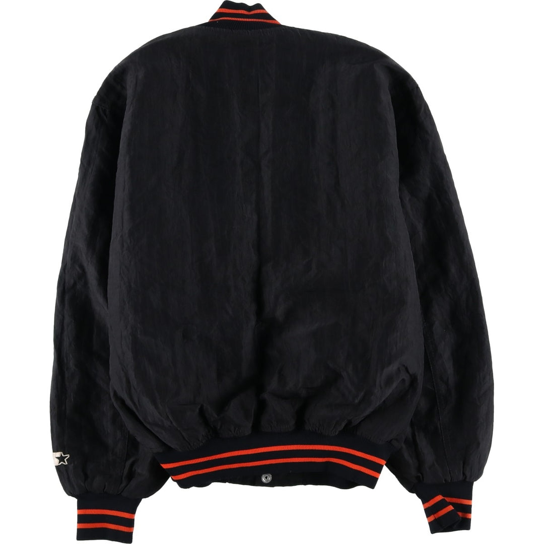 Starter MLB San Francisco Giants Padded Nylon Stadium Jacket, Made in USA, Men's Size Small Nylon black type Vintage Second Hand