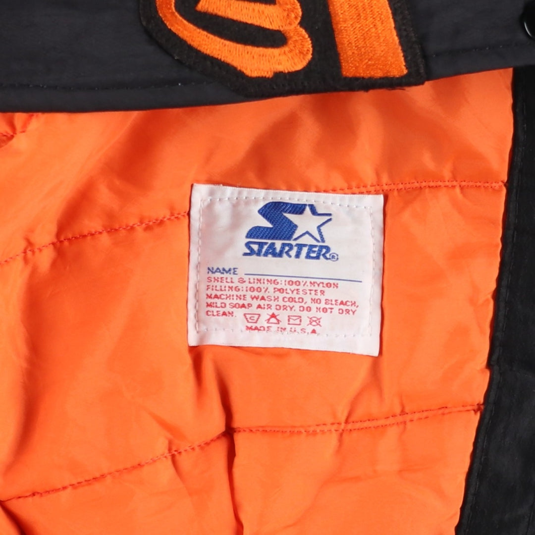 Starter MLB San Francisco Giants Padded Nylon Stadium Jacket, Made in USA, Men's Size Small Nylon black type Vintage Second Hand