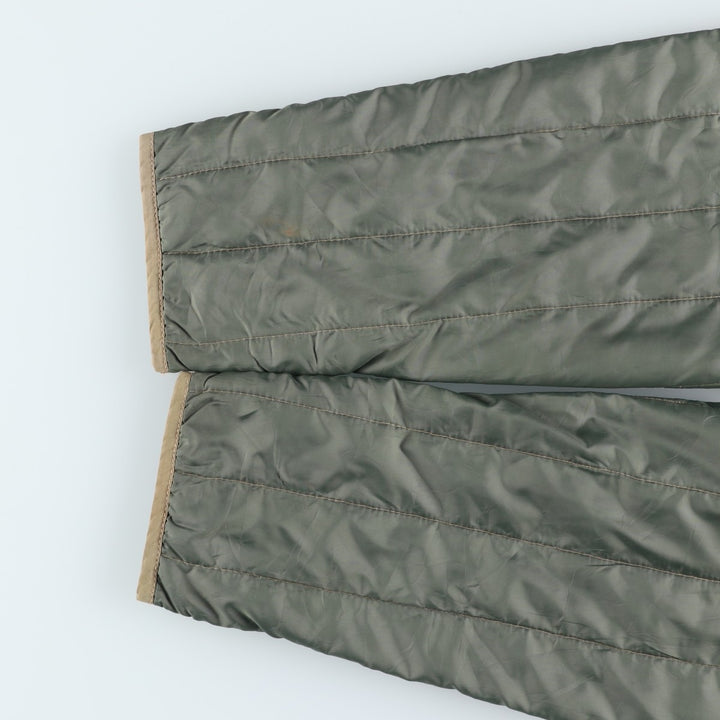 Ralph Lauren Polo Jeans Company Men's Padded Puffer Jacket, Size L polyester Khaki type sage green Vintage Second Hand