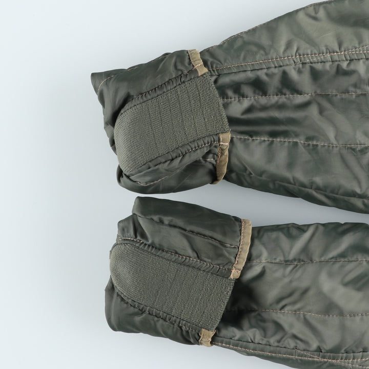 Ralph Lauren Polo Jeans Company Men's Padded Puffer Jacket, Size L polyester Khaki type sage green Vintage Second Hand