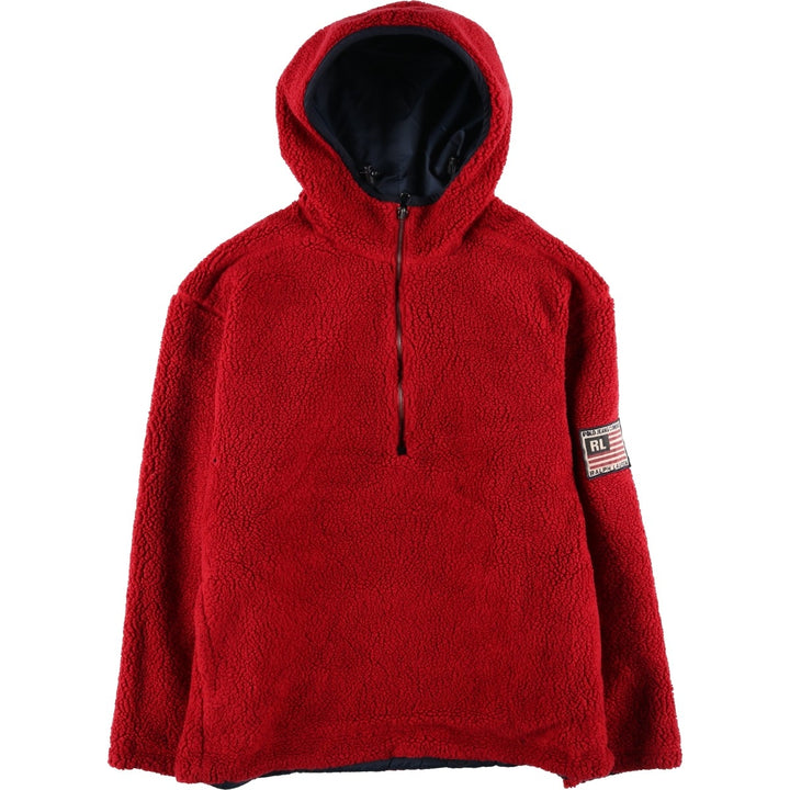 2000'S Ralph Lauren Polo Jeans Company reversible padded parka/puffer jacket, men's size M Nylon navy blue type Vintage Second Hand