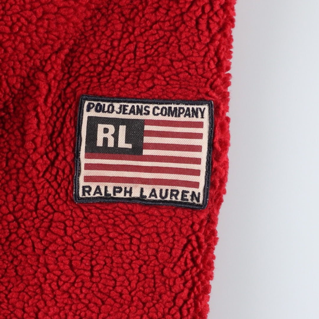 2000'S Ralph Lauren Polo Jeans Company reversible padded parka/puffer jacket, men's size M Nylon navy blue type Vintage Second Hand