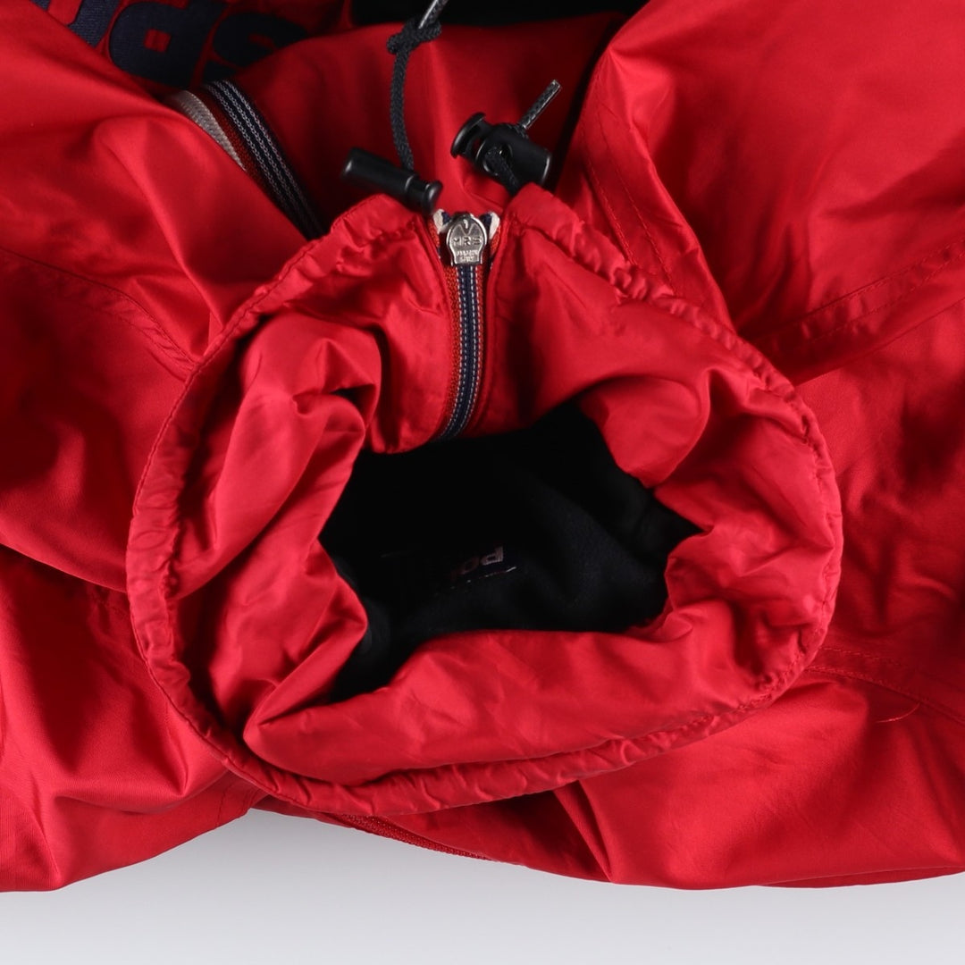 90'S Ralph Lauren POLO SPORT padded anorak jacket, men's size L Nylon red type Vintage Second Hand