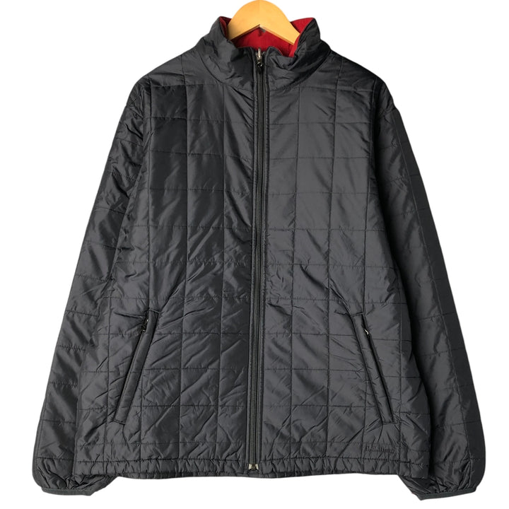 2000'S LLBean padded puffer jacket, men's size L Nylon gray type Vintage Second Hand