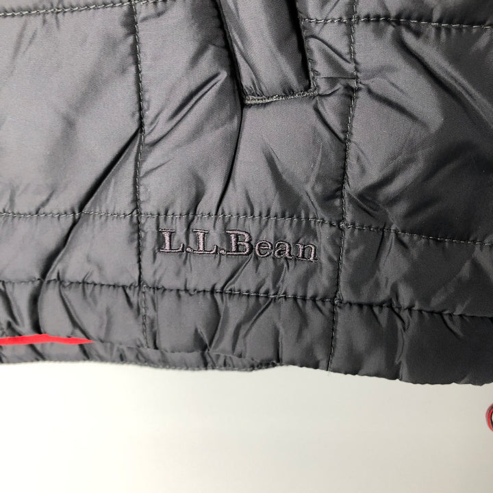 2000'S LLBean padded puffer jacket, men's size L Nylon gray type Vintage Second Hand