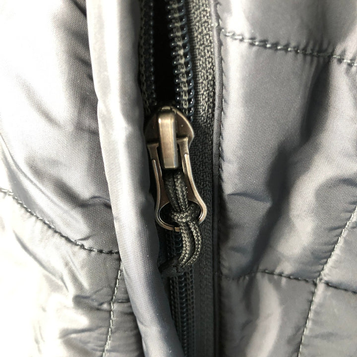 2000'S LLBean padded puffer jacket, men's size L Nylon gray type Vintage Second Hand