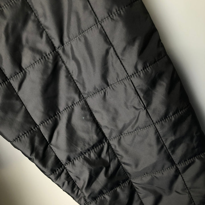 2000'S LLBean padded puffer jacket, men's size L Nylon gray type Vintage Second Hand
