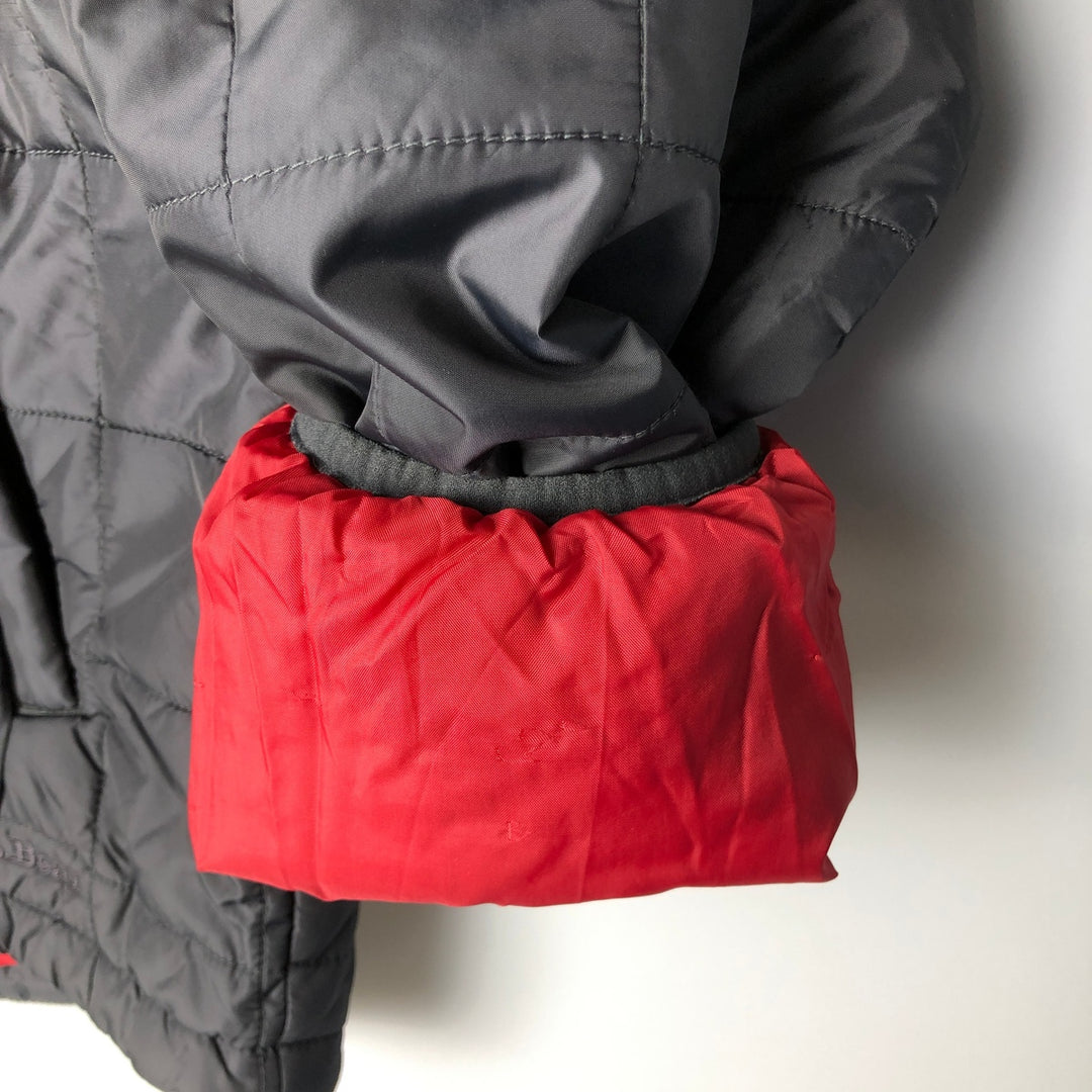 2000'S LLBean padded puffer jacket, men's size L Nylon gray type Vintage Second Hand