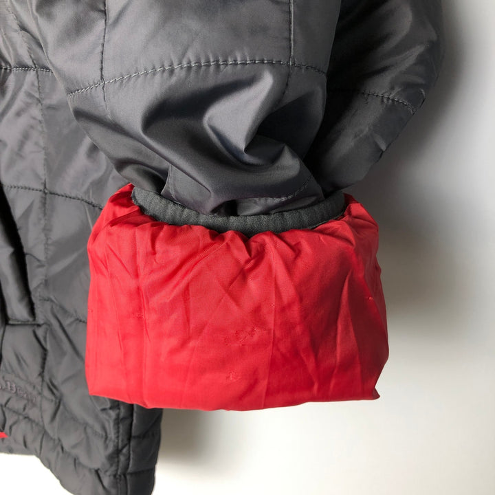 2000'S LLBean padded puffer jacket, men's size L Nylon gray type Vintage Second Hand