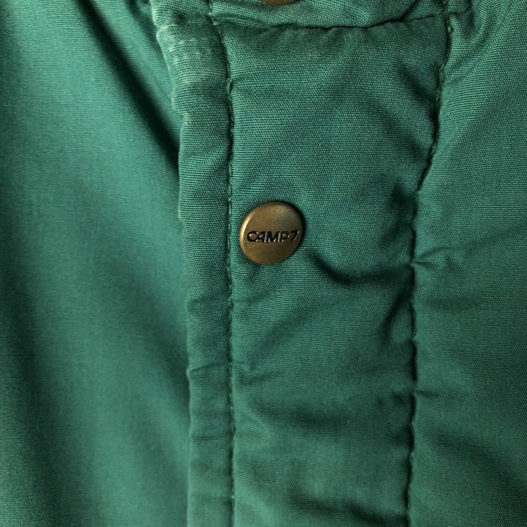 Vintage 70s-80'S Camp Seven CAMP7 padded parka/puffer jacket, size M, men's Dacron Green type dark green Vintage Second Hand