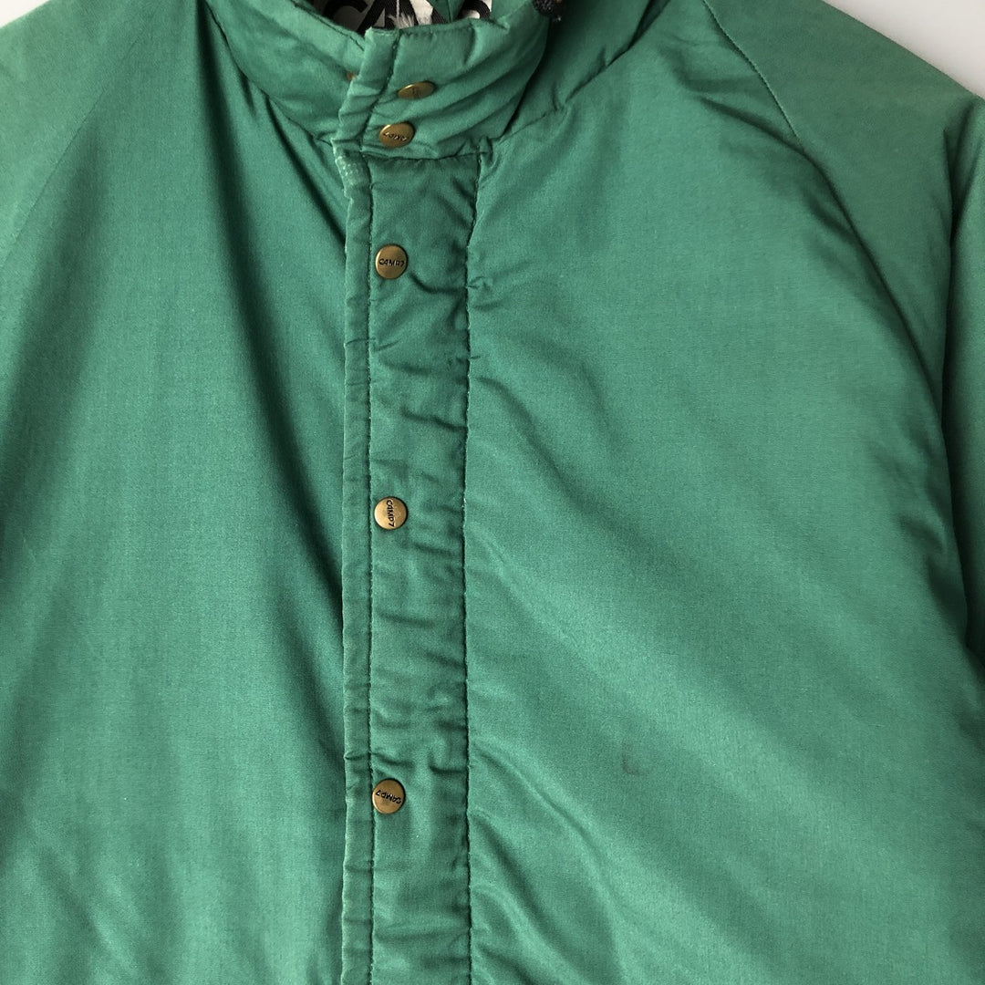Vintage 70s-80'S Camp Seven CAMP7 padded parka/puffer jacket, size M, men's Dacron Green type dark green Vintage Second Hand