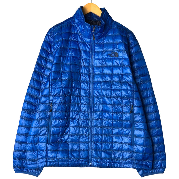 The North Face THERMOBALL Ripstop Puffer Jacket, Men's XL Nylon blue type Vintage Second Hand